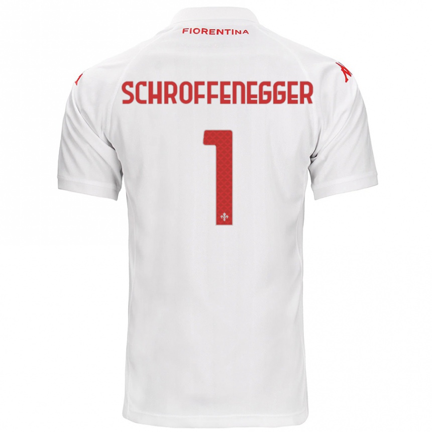 Niño Fútbol Camiseta Katja Schroffenegger #1 Blanco 2ª Equipación 2024/25 México