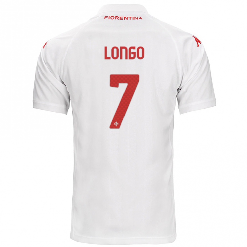 Niño Fútbol Camiseta Miriam Longo #7 Blanco 2ª Equipación 2024/25 México