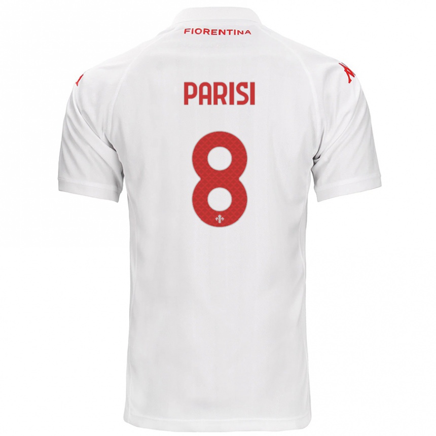 Niño Fútbol Camiseta Alice Parisi #8 Blanco 2ª Equipación 2024/25 México