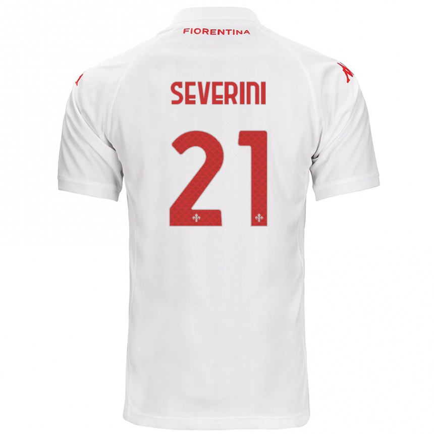 Niño Fútbol Camiseta Emma Severini #21 Blanco 2ª Equipación 2024/25 México