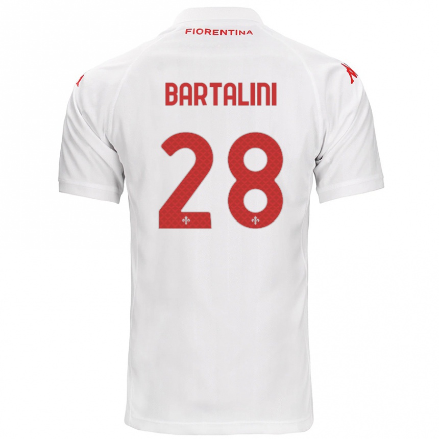 Niño Fútbol Camiseta Viola Bartalini #28 Blanco 2ª Equipación 2024/25 México