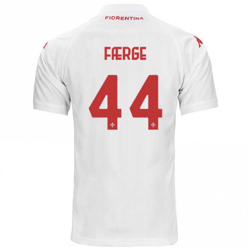 Niño Fútbol Camiseta Emma Færge #44 Blanco 2ª Equipación 2024/25 México