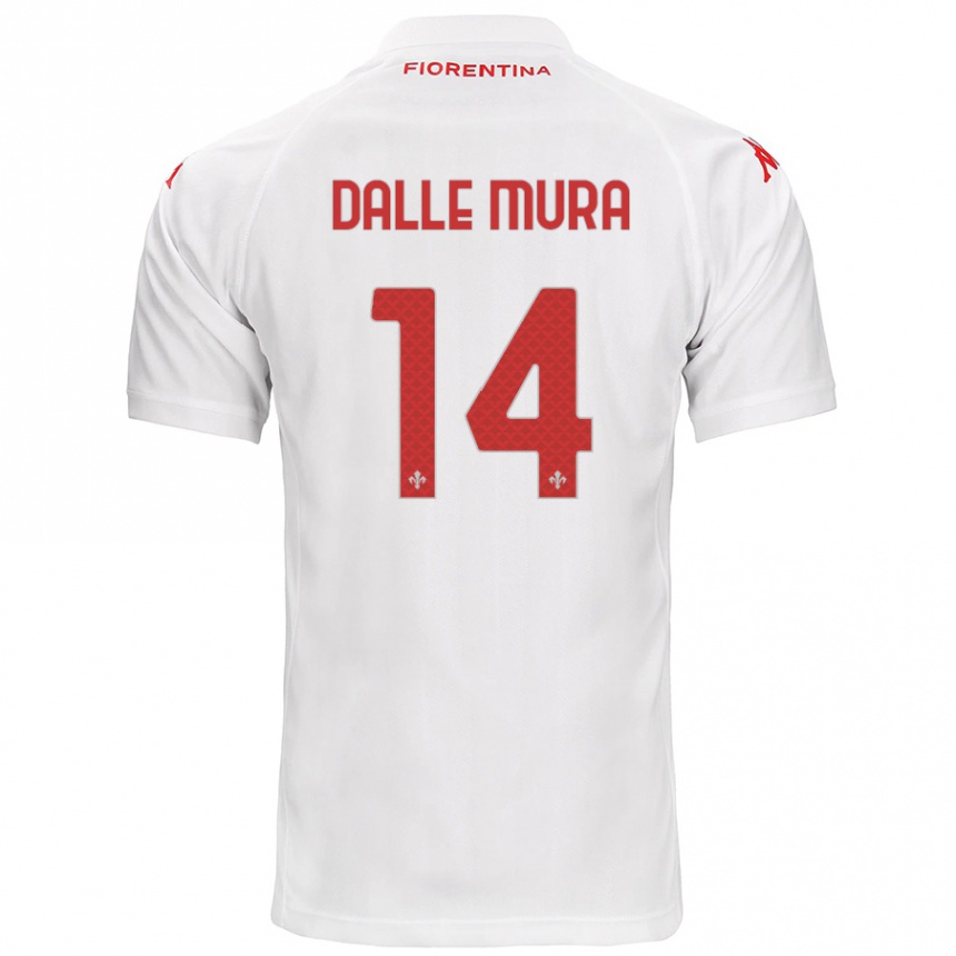 Niño Fútbol Camiseta Christian Dalle Mura #14 Blanco 2ª Equipación 2024/25 México