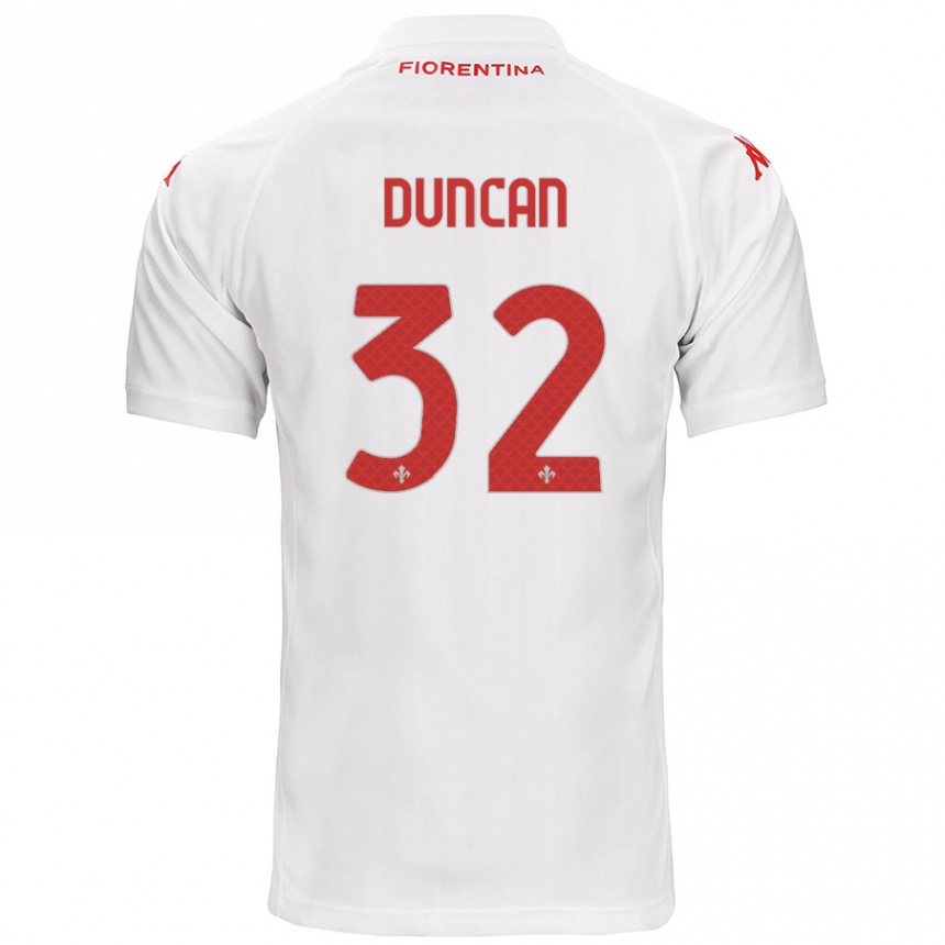 Niño Fútbol Camiseta Alfred Duncan #32 Blanco 2ª Equipación 2024/25 México