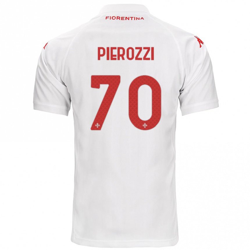 Niño Fútbol Camiseta Niccolò Pierozzi #70 Blanco 2ª Equipación 2024/25 México