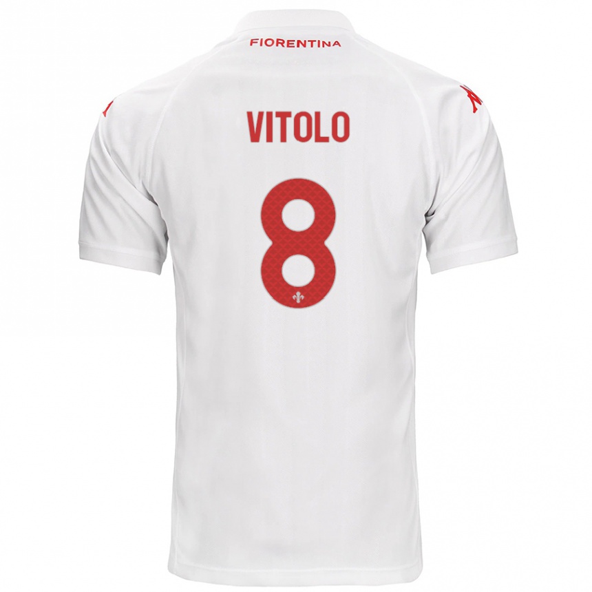 Niño Fútbol Camiseta Federico Vitolo #8 Blanco 2ª Equipación 2024/25 México