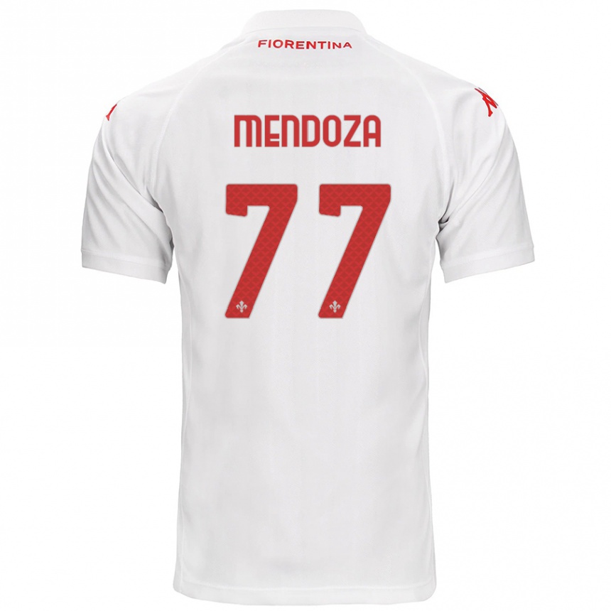 Niño Fútbol Camiseta William Mendoza #77 Blanco 2ª Equipación 2024/25 México