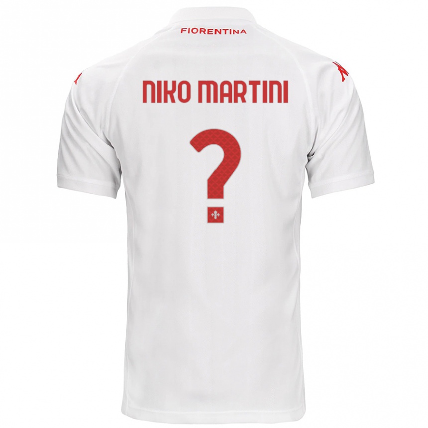 Niño Fútbol Camiseta Niko Martini #0 Blanco 2ª Equipación 2024/25 México