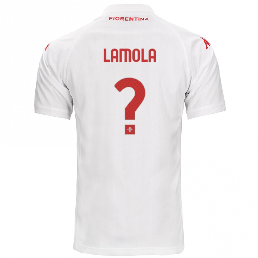 Niño Fútbol Camiseta Lorenzo Lamola #0 Blanco 2ª Equipación 2024/25 México