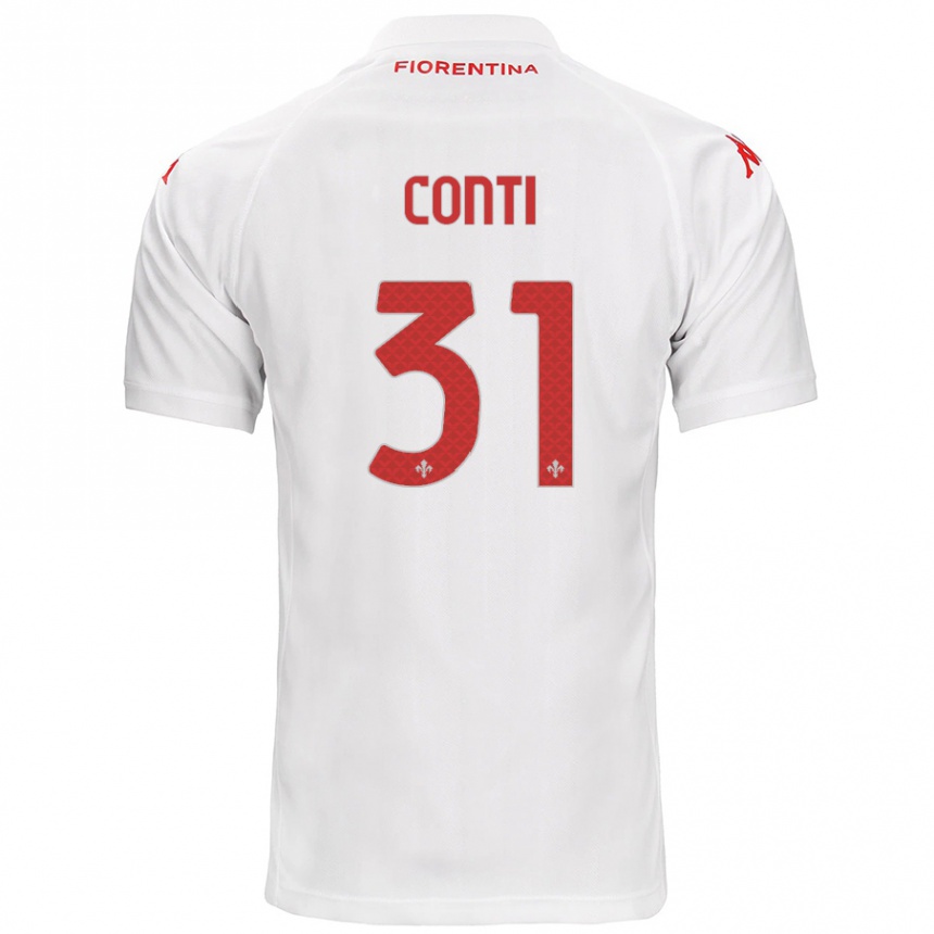 Niño Fútbol Camiseta Gabriele Conti #31 Blanco 2ª Equipación 2024/25 México