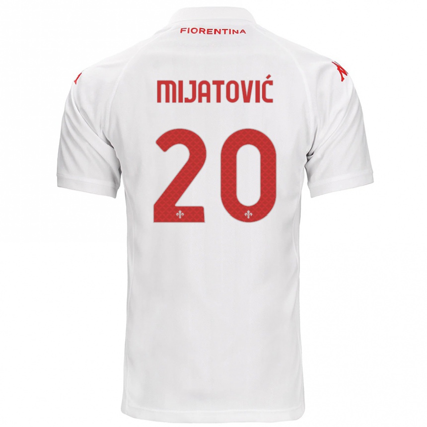 Niño Fútbol Camiseta Milica Mijatović #20 Blanco 2ª Equipación 2024/25 México