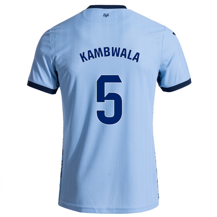 Niño Fútbol Camiseta Willy Kambwala #5 Azul Cielo 2ª Equipación 2024/25 México