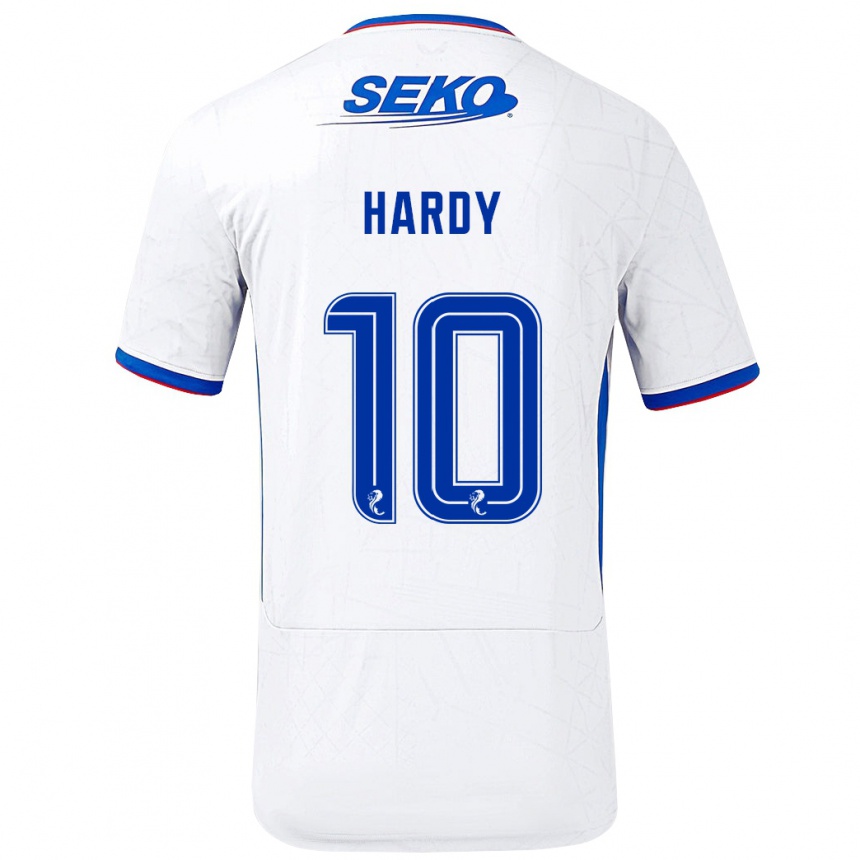 Niño Fútbol Camiseta Rio Hardy #10 Blanco Azul 2ª Equipación 2024/25 México