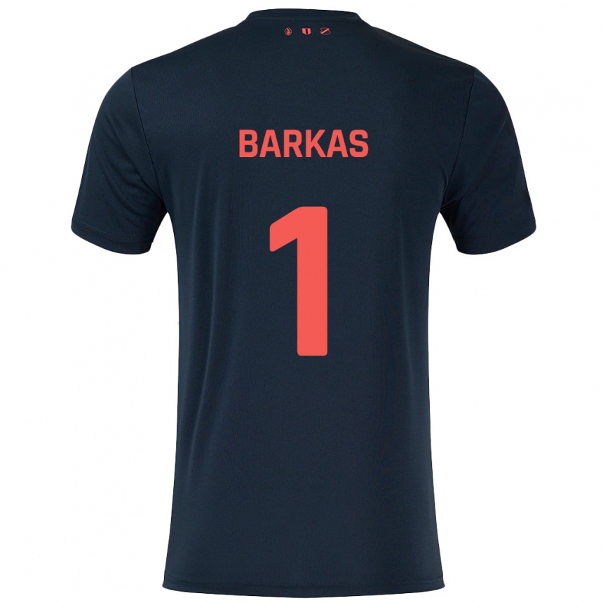 Niño Fútbol Camiseta Vasilios Barkas #1 Negro Rojo 2ª Equipación 2024/25 México