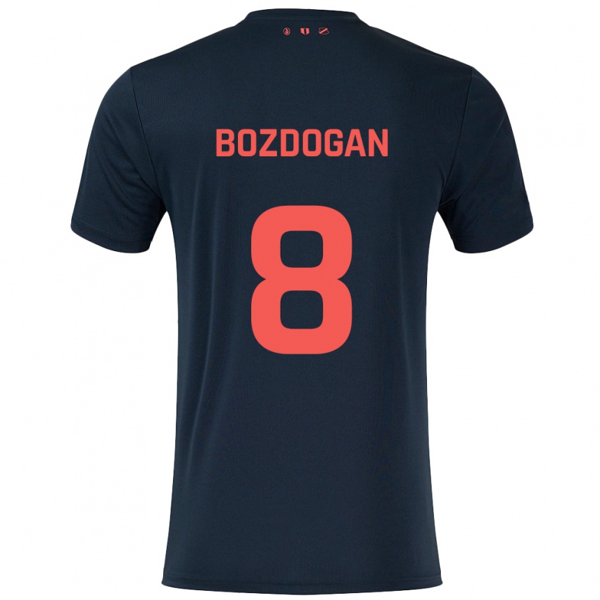 Niño Fútbol Camiseta Can Bozdogan #8 Negro Rojo 2ª Equipación 2024/25 México