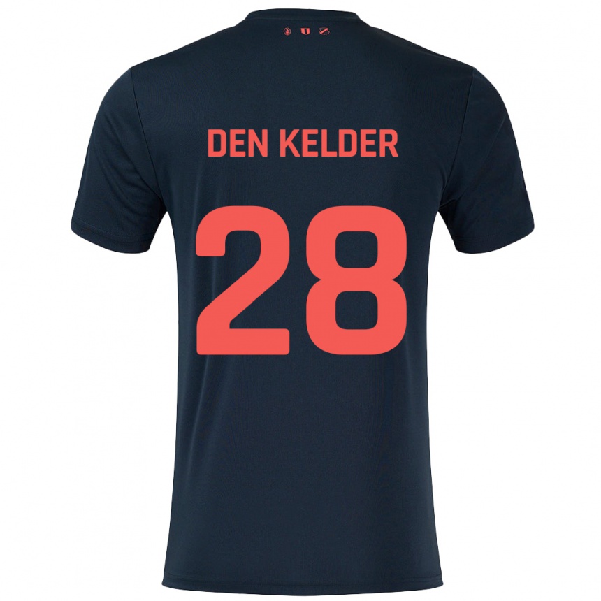 Niño Fútbol Camiseta Gera Op Den Kelder #28 Negro Rojo 2ª Equipación 2024/25 México