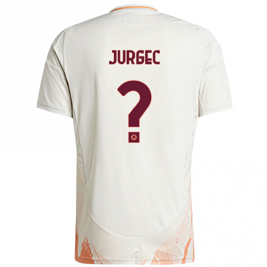 Niño Fútbol Camiseta Jan Jurgec #0 Crema Blanco Naranja 2ª Equipación 2024/25 México