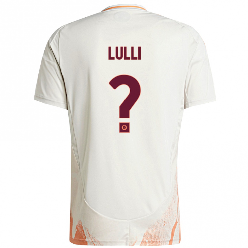 Niño Fútbol Camiseta Emanuele Lulli #0 Crema Blanco Naranja 2ª Equipación 2024/25 México