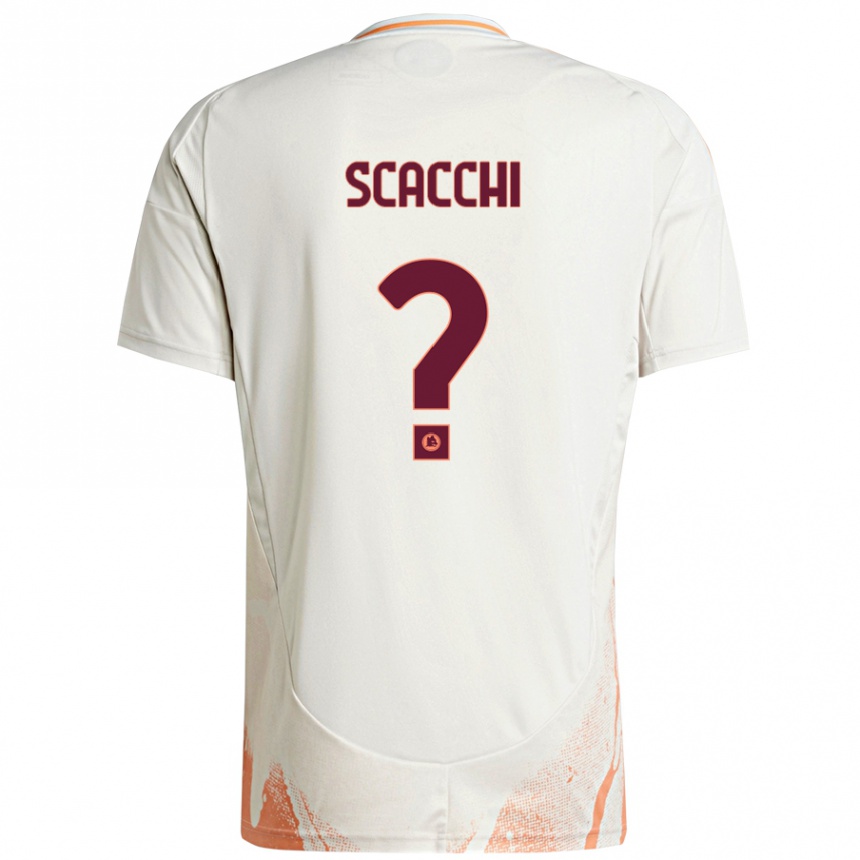 Niño Fútbol Camiseta Manuel Scacchi #0 Crema Blanco Naranja 2ª Equipación 2024/25 México