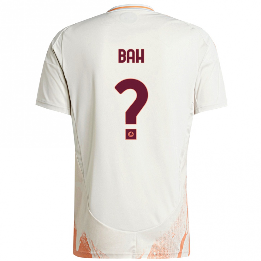 Niño Fútbol Camiseta Muhammed Bah #0 Crema Blanco Naranja 2ª Equipación 2024/25 México