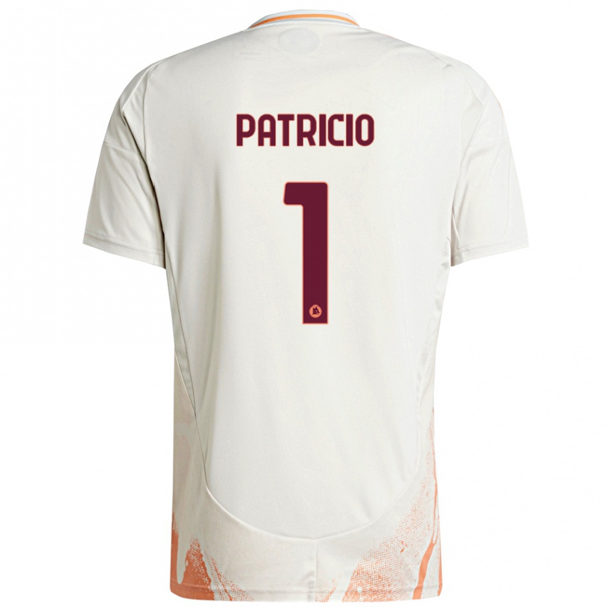 Niño Fútbol Camiseta Rui Patrício #1 Crema Blanco Naranja 2ª Equipación 2024/25 México