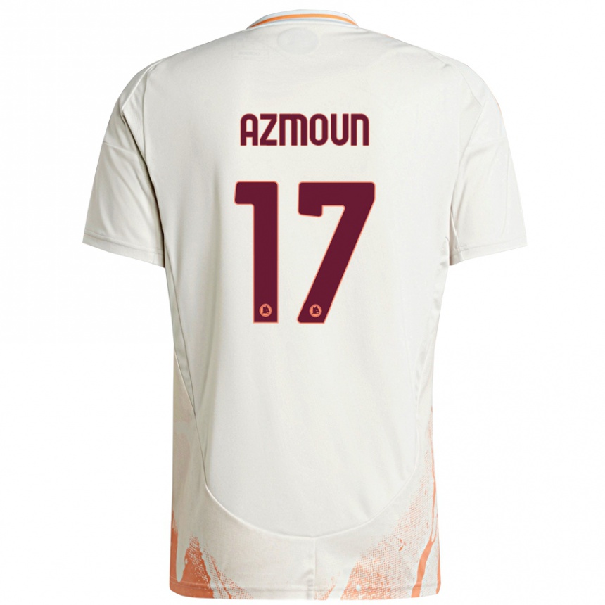 Niño Fútbol Camiseta Sardar Azmoun #17 Crema Blanco Naranja 2ª Equipación 2024/25 México