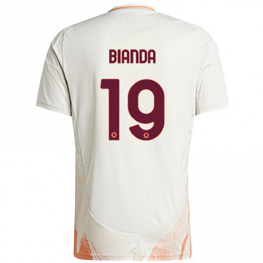 Niño Fútbol Camiseta William Bianda #19 Crema Blanco Naranja 2ª Equipación 2024/25 México