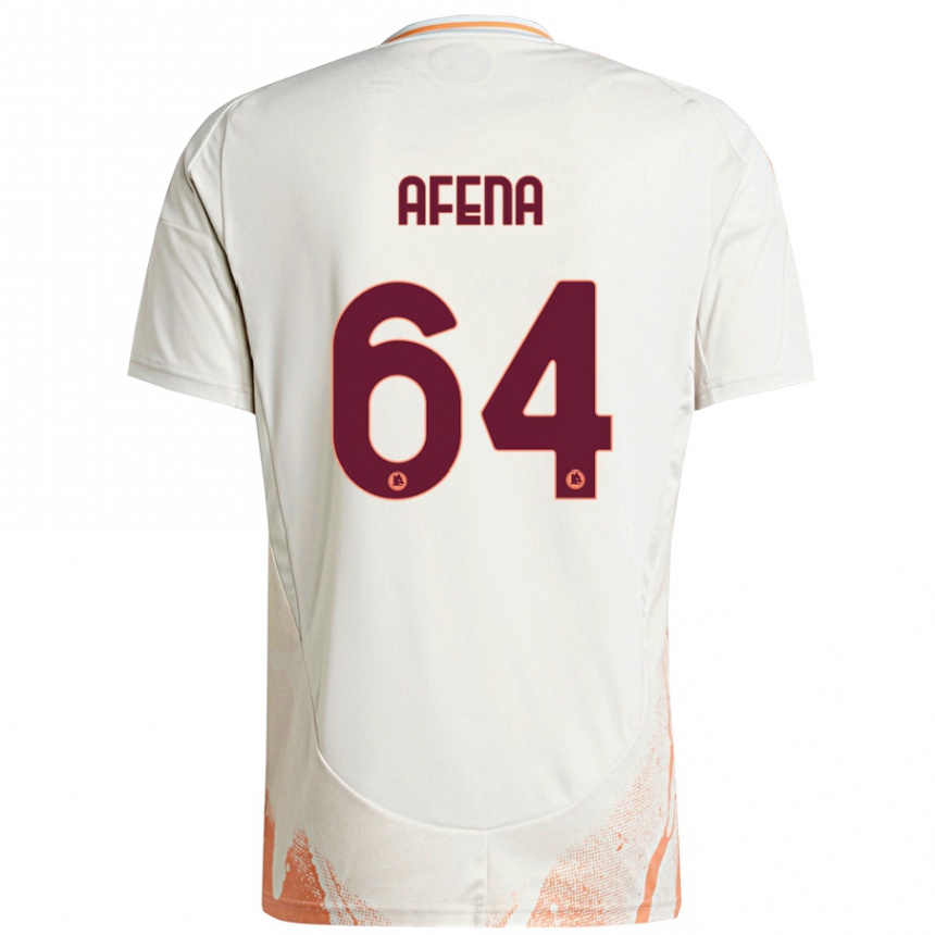 Niño Fútbol Camiseta Felix Afena-Gyan #64 Crema Blanco Naranja 2ª Equipación 2024/25 México