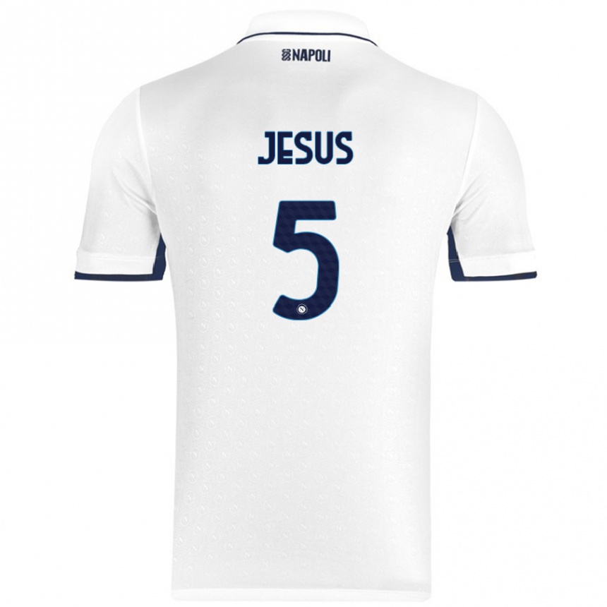 Niño Fútbol Camiseta Juan Jesus #5 Blanco Azul Real 2ª Equipación 2024/25 México