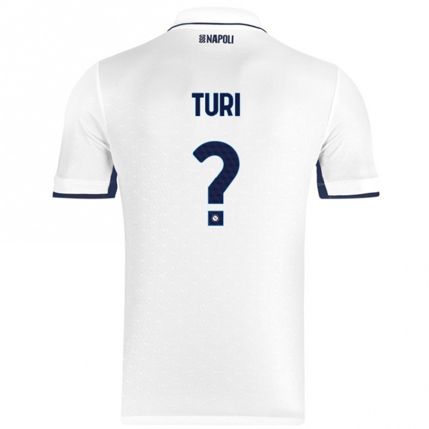 Niño Fútbol Camiseta Claudio Turi #0 Blanco Azul Real 2ª Equipación 2024/25 México