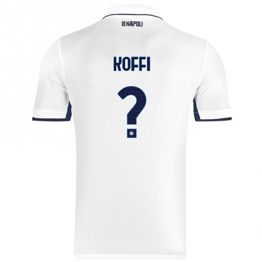 Niño Fútbol Camiseta Cedrick Koffi #0 Blanco Azul Real 2ª Equipación 2024/25 México