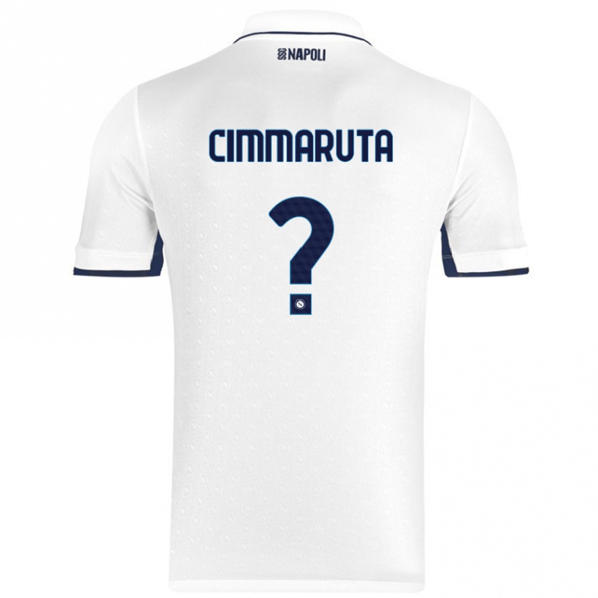 Niño Fútbol Camiseta Antonio Cimmaruta #0 Blanco Azul Real 2ª Equipación 2024/25 México