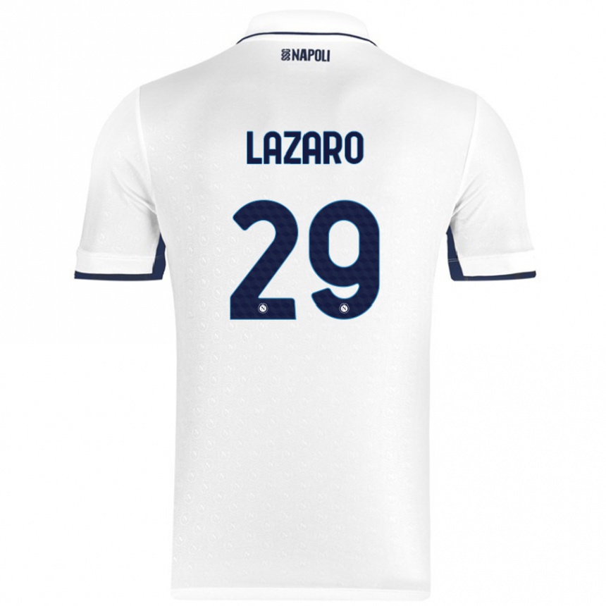 Niño Fútbol Camiseta Paloma Lázaro #29 Blanco Azul Real 2ª Equipación 2024/25 México