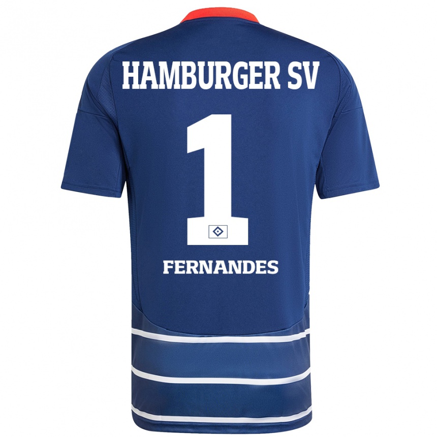 Niño Fútbol Camiseta Daniel Heuer Fernandes #1 Azul Oscuro 2ª Equipación 2024/25 México