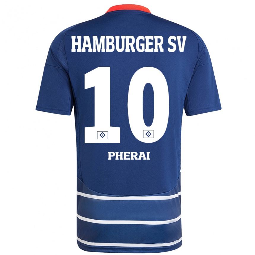 Niño Fútbol Camiseta Immanuel Pherai #10 Azul Oscuro 2ª Equipación 2024/25 México