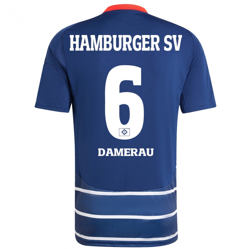 Niño Fútbol Camiseta Alexander Werner Damerau #6 Azul Oscuro 2ª Equipación 2024/25 México