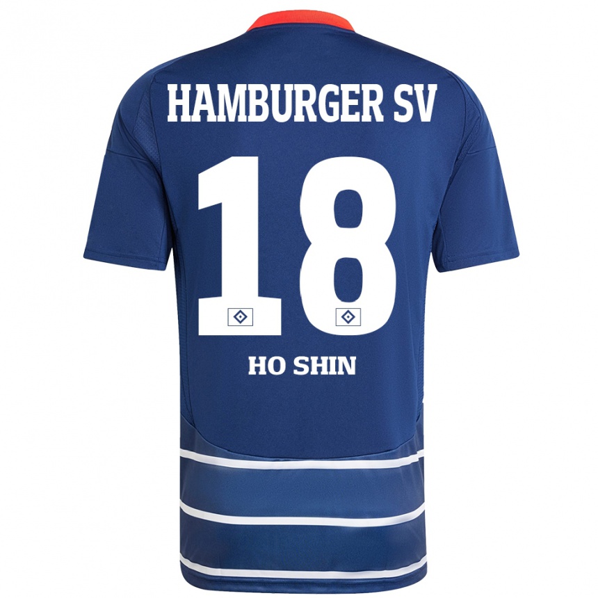 Niño Fútbol Camiseta Jae Ho Shin #18 Azul Oscuro 2ª Equipación 2024/25 México