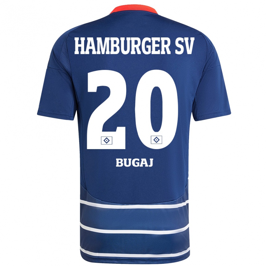 Niño Fútbol Camiseta Jan-Luca Bugaj #20 Azul Oscuro 2ª Equipación 2024/25 México