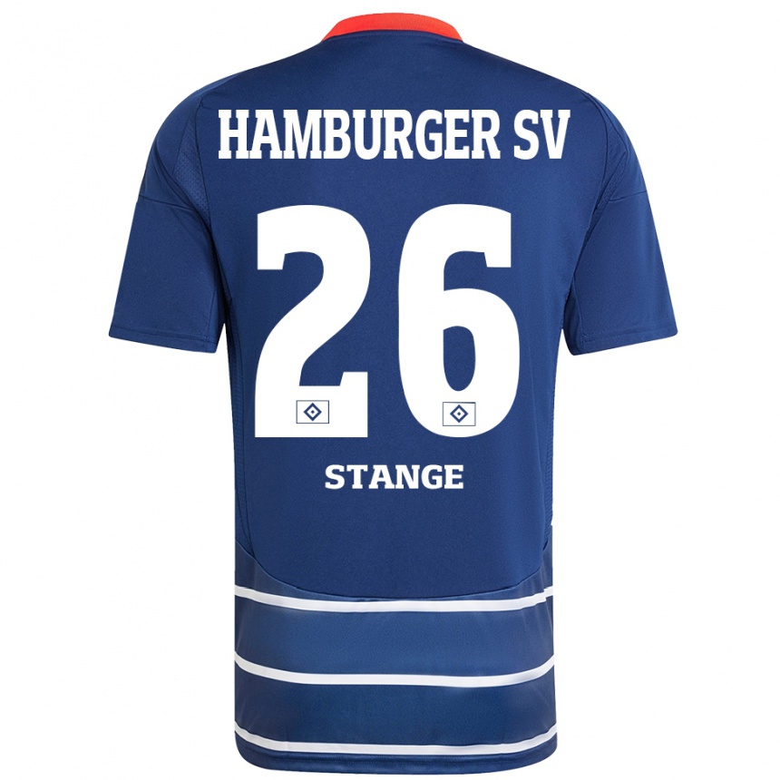 Niño Fútbol Camiseta Otto Stange #26 Azul Oscuro 2ª Equipación 2024/25 México