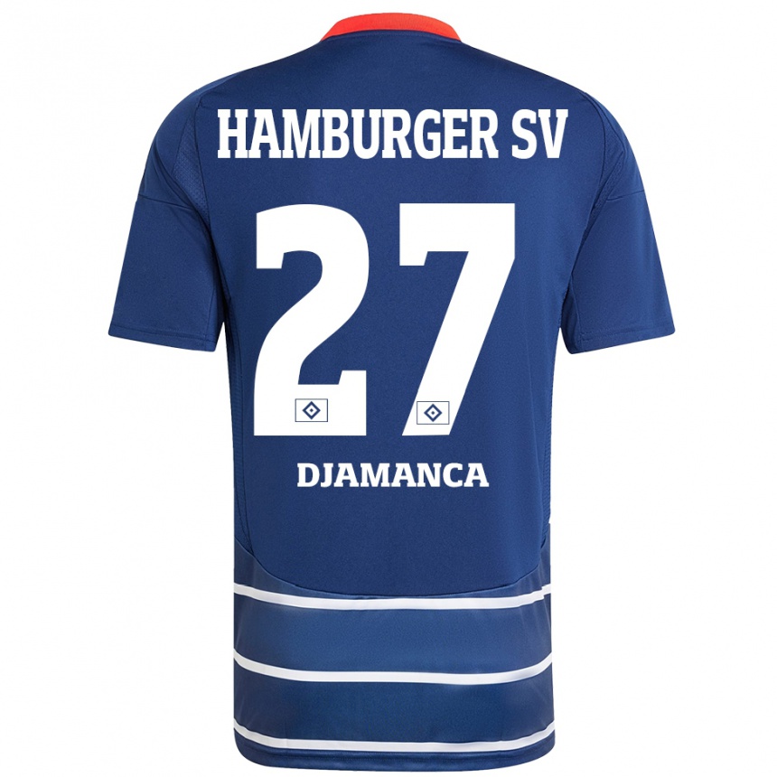 Niño Fútbol Camiseta Ismaila Djamanca #27 Azul Oscuro 2ª Equipación 2024/25 México