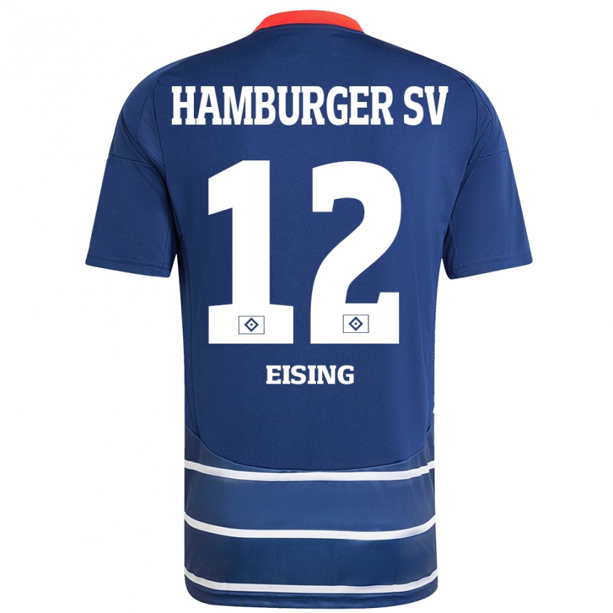 Niño Fútbol Camiseta Luis Eising #12 Azul Oscuro 2ª Equipación 2024/25 México