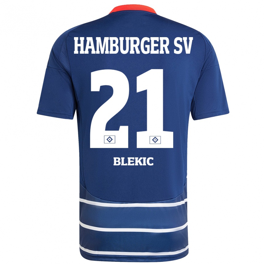 Niño Fútbol Camiseta Romeo Blekic #21 Azul Oscuro 2ª Equipación 2024/25 México