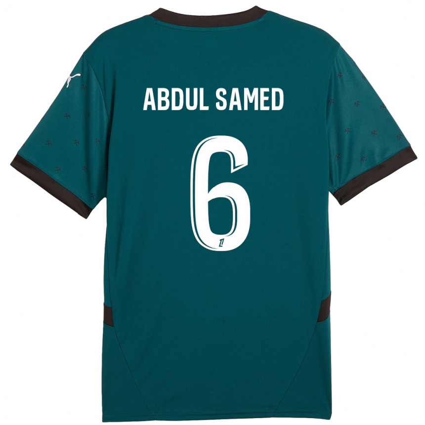 Niño Fútbol Camiseta Salis Abdul Samed #6 Verde Oscuro 2ª Equipación 2024/25 México