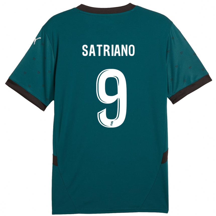 Niño Fútbol Camiseta Martín Satriano #9 Verde Oscuro 2ª Equipación 2024/25 México