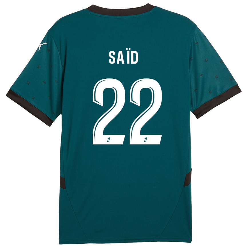 Niño Fútbol Camiseta Wesley Saïd #22 Verde Oscuro 2ª Equipación 2024/25 México