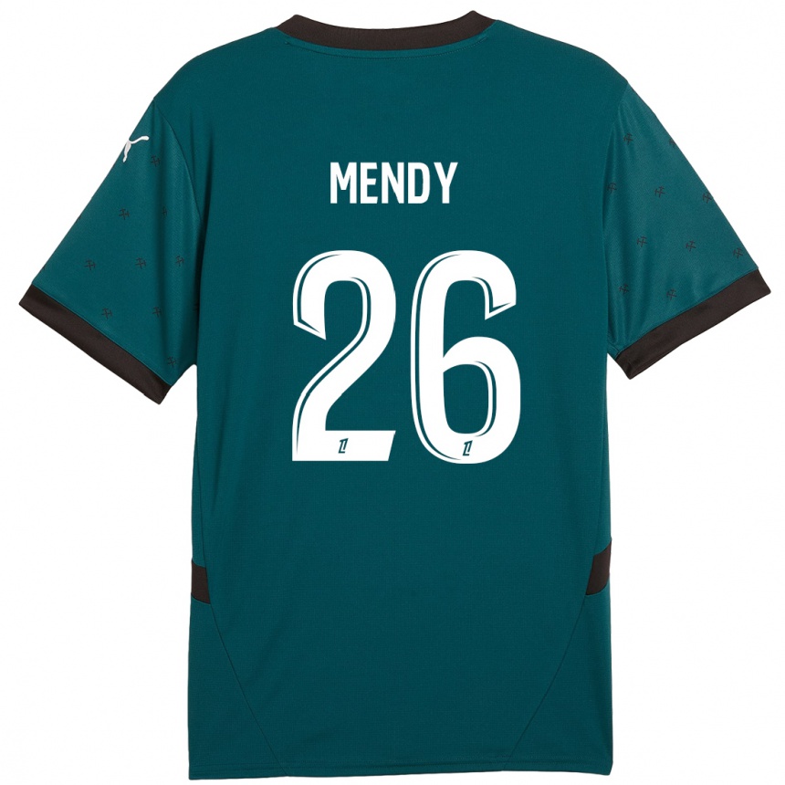 Niño Fútbol Camiseta Nampalys Mendy #26 Verde Oscuro 2ª Equipación 2024/25 México