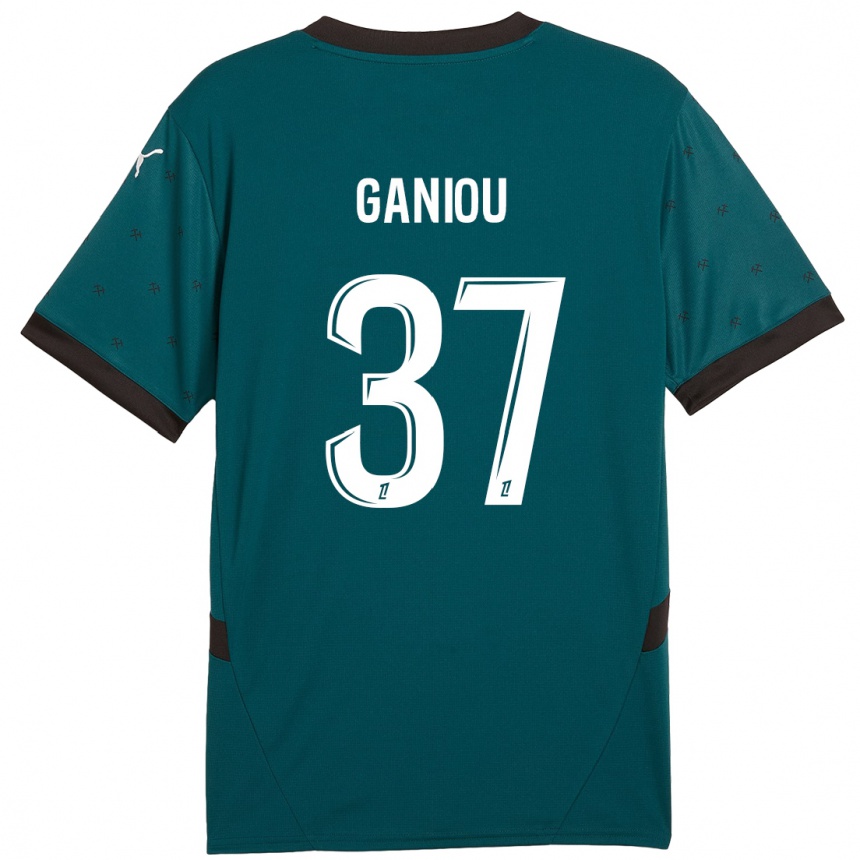 Niño Fútbol Camiseta Ismaëlo Ganiou #37 Verde Oscuro 2ª Equipación 2024/25 México