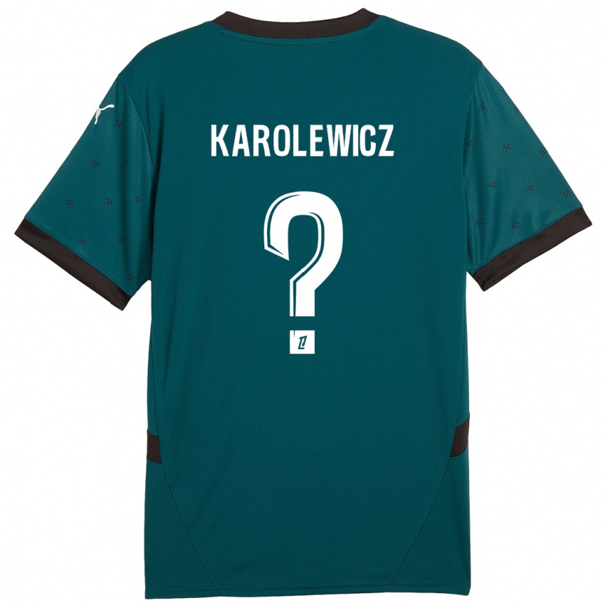 Niño Fútbol Camiseta Roman Karolewicz #0 Verde Oscuro 2ª Equipación 2024/25 México