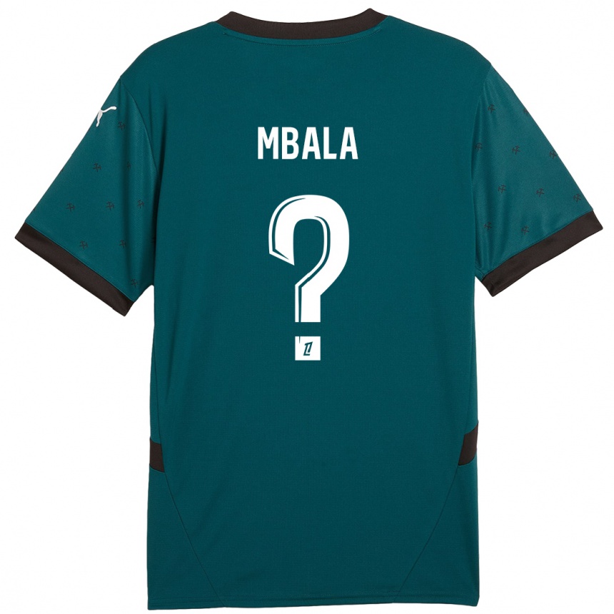 Niño Fútbol Camiseta Keny Mbala #0 Verde Oscuro 2ª Equipación 2024/25 México