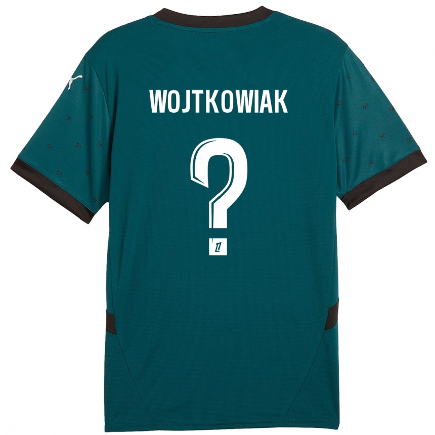 Niño Fútbol Camiseta Valentin Wojtkowiak #0 Verde Oscuro 2ª Equipación 2024/25 México